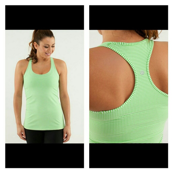 lululemon athletica Tops - Lululemon Athletica Gingham print Racerback Tank